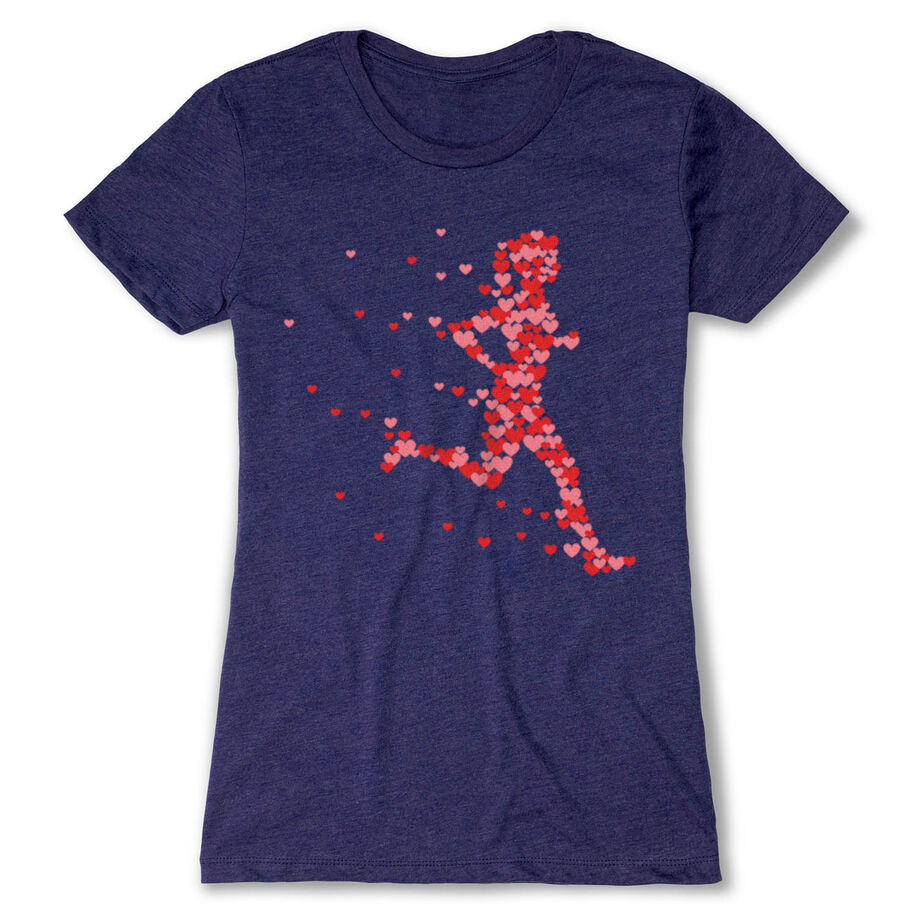 Women's Everyday Runners Tee - Heartfelt Runner Girl