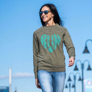 Running Raglan Crew Neck Pullover - Love The Run