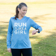 Women's Long Sleeve Tech Tee - Run Like A Girl® Road