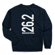 Running Raglan Crew Neck Sweatshirt - 26.2 Marathon Vertical