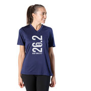 Women's Short Sleeve Tech Tee - New York City 26.2 Vertical