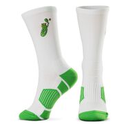 Pickleball Woven Mid-Calf Socks - Pickle