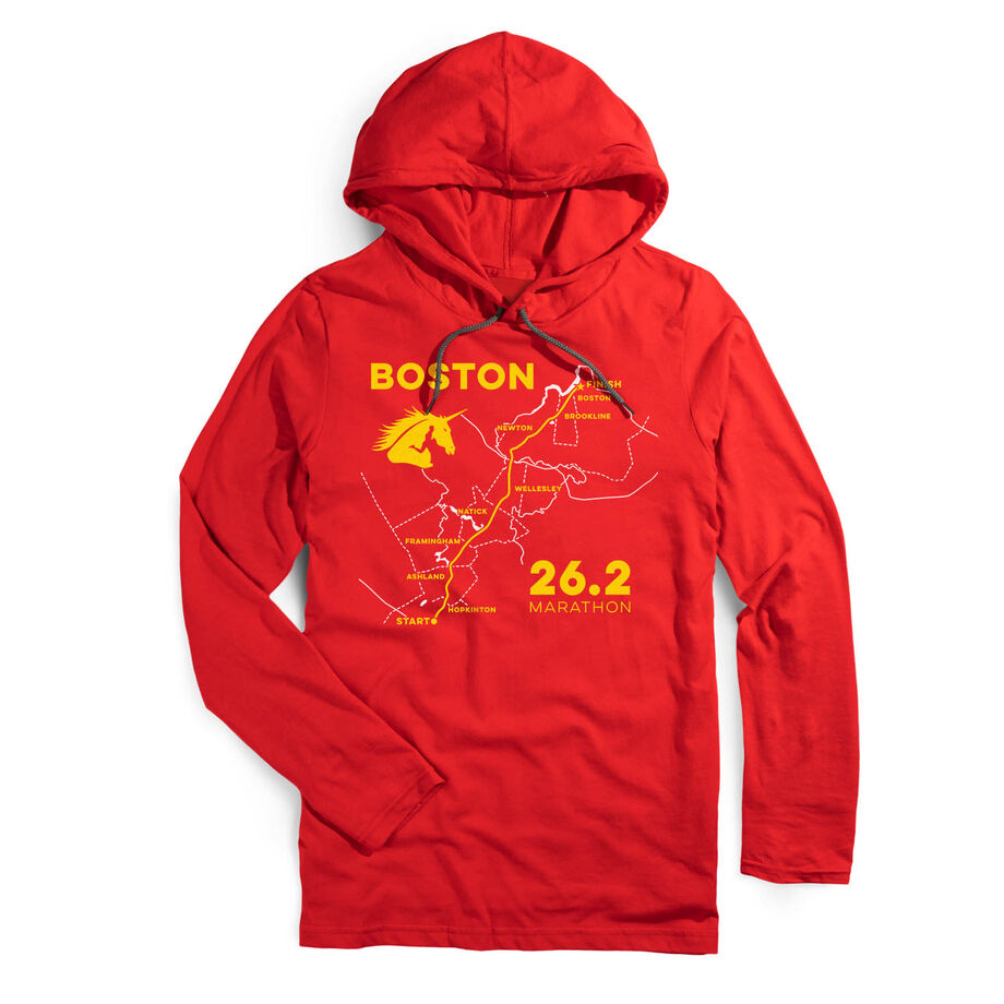 Running Lightweight Hoodie - Boston Route