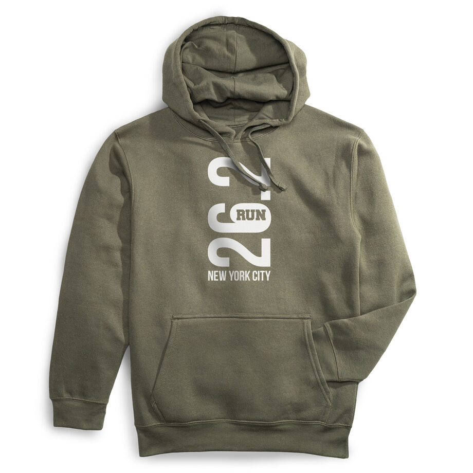 Statement Fleece Hoodie -  New York City 26.2 Vertical