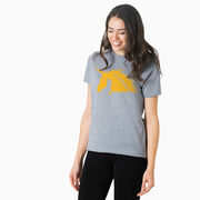 Running Short Sleeve T-Shirt - Run with Unicorns- Runner Girl