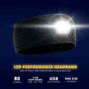 Running LED Lighted Performance Headband - Midnight