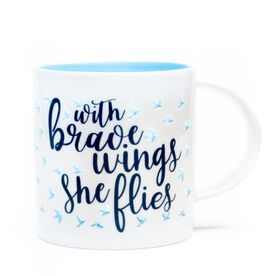 Soleil Home™ Porcelain Mug - With Brave Wings She Flies