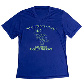 Women's Short Sleeve Tech Tee - Born to Dilly Dally