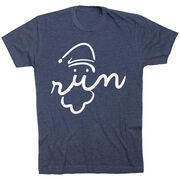 Running Short Sleeve T-Shirt - Santa Run Face 