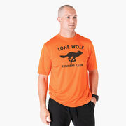 Men's Running Short Sleeve Tech Tee - Run Club Lone Wolf