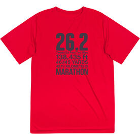 Men's Running Short Sleeve Performance Tee - 26.2 Math Miles