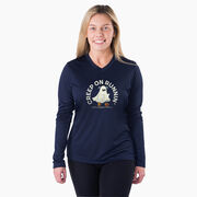 Women's Long Sleeve Tech Tee - Creep On Runnin'