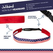 Athletic Juliband Non-Slip Headband - USA Flag