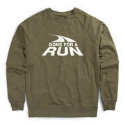 Running Raglan Crew Neck Pullover - Gone For a Run&reg; White Logo