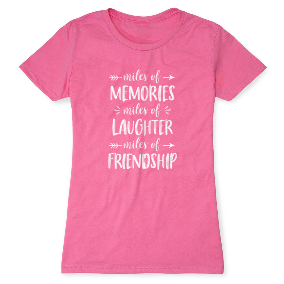 Women's Everyday Runners Tee - Miles of Friendship Mantra