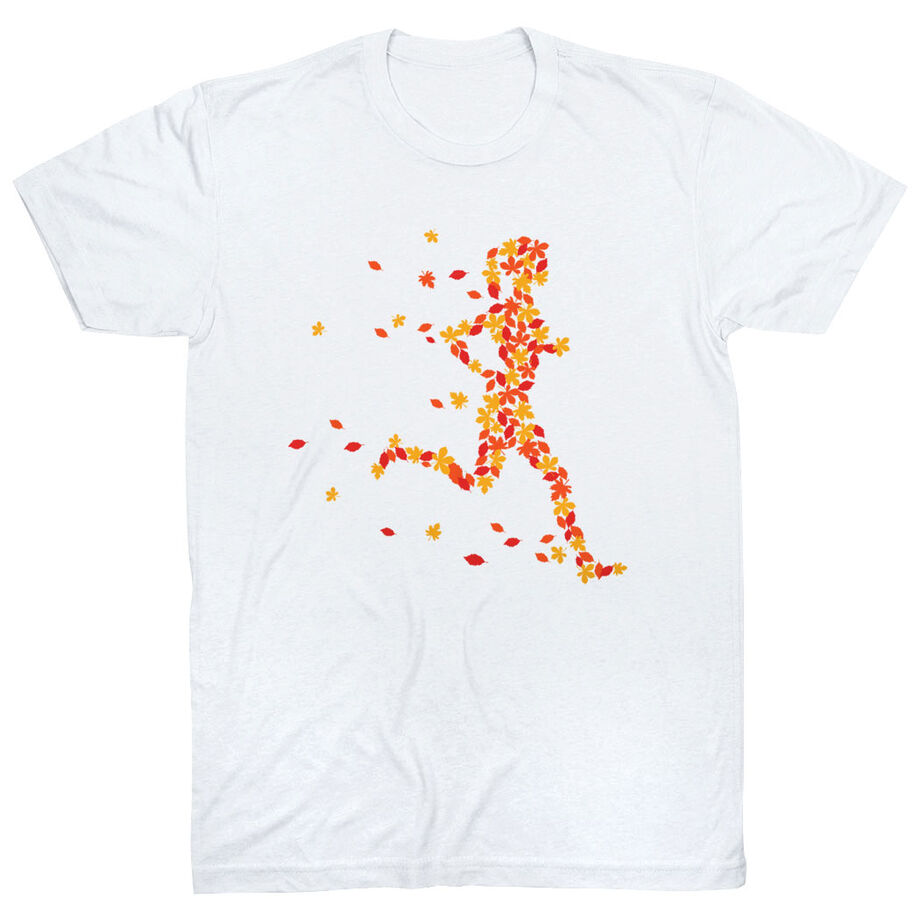 Running Short Sleeve T-Shirt - Autumn Runner Girl