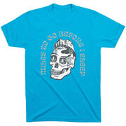 Running Short Sleeve T-Shirt - Miles To Go Before I Sleep - Skull