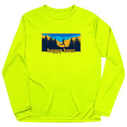 Men's Running Long Sleeve Performance Tee - Happy Hour Runner