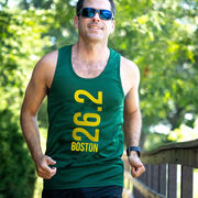 Men's Running Performance Tank Top - Boston 26.2 Vertical