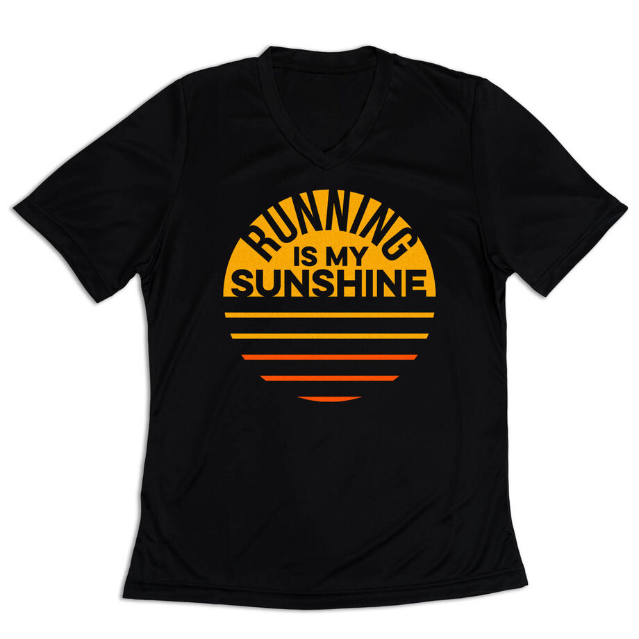 Women's Short Sleeve Tech Tee - Running is My Sunshine (VR)
