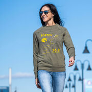 Running Raglan Crew Neck Pullover - Boston Route