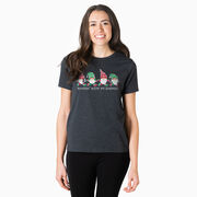 Running Short Sleeve T-Shirt - Runnin' With My Gnomies&reg; - Christmas