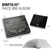 BibFOLIO&reg; Race Bib Album - Only Those Who Risk
