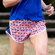TrueRun Women's Running Shorts - USA Patriotic