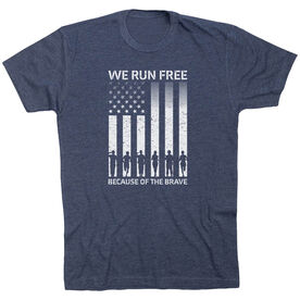 Running Short Sleeve T-Shirt - Because of the Brave