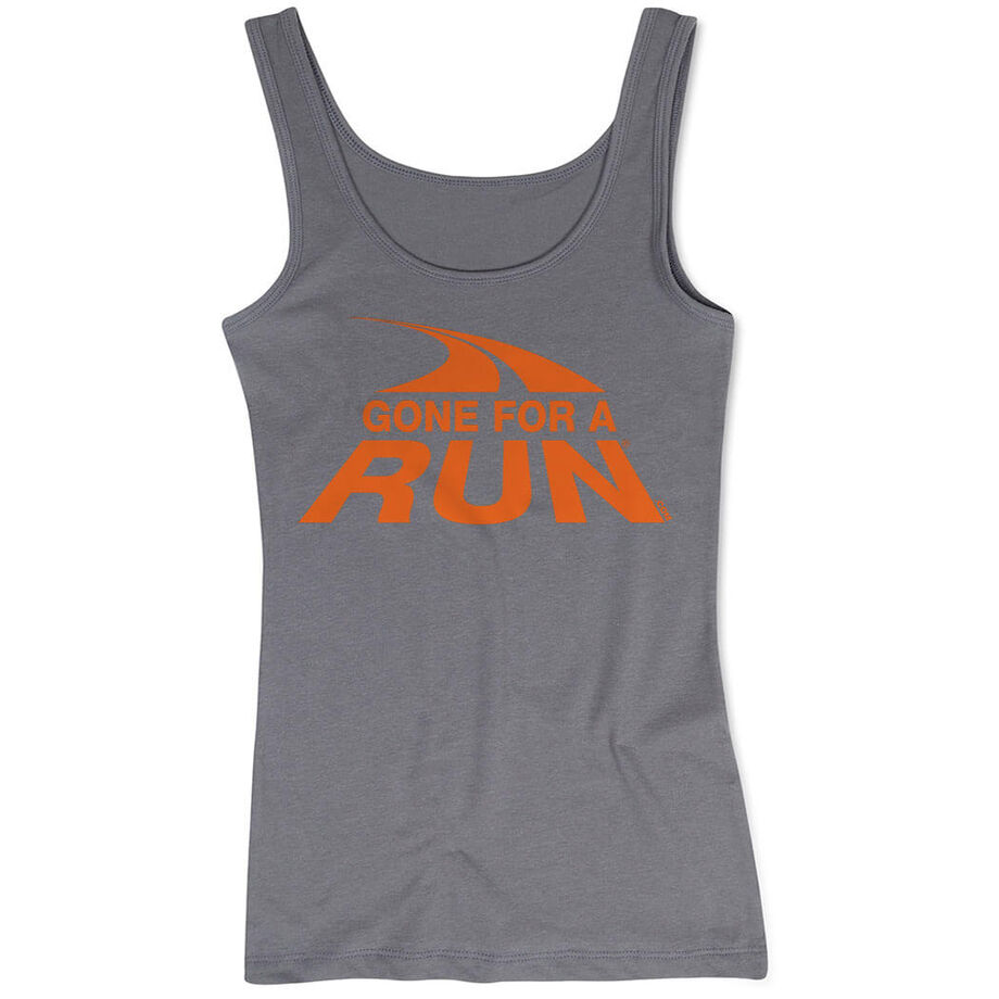 Running Women's Athletic Tank Top - Gone For a Run Logo