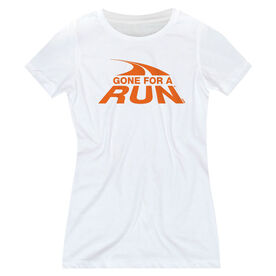 Vintage Running Fitted T-Shirt - Gone For a Run Logo