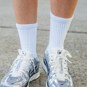 RunTechnology® Performance Mid-Calf Socks - White