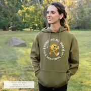 Statement Fleece Hoodie - Running My Way to a Beautiful Day