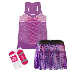 Long Hair Runner Running Outfit