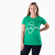 Women's Everyday Runners Tee - Santa Run Face