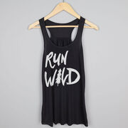 Flowy Racerback Tank Top - Run Wild Sketch