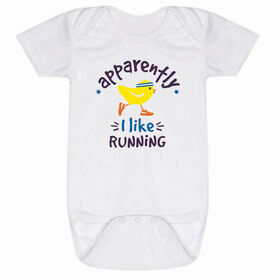 Running Baby One-Piece - Apparently, I Like Running