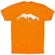 Running Short Sleeve T-Shirt - Trail Runner in the Mountains