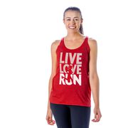 Women's Everyday Tank Top - Live Love Run Silhouette