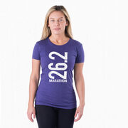 Women's Everyday Runners Tee 26.2 Marathon Vertical