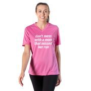 Women's Short Sleeve Tech Tee - Don't Mess With A Mom
