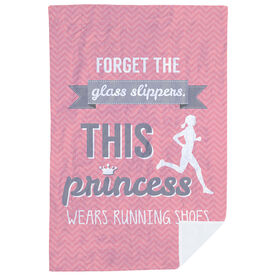 Running Premium Blanket - Forget The Glass Slippers This Princess Wears Running Shoes