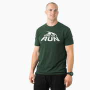 Running Short Sleeve T- Shirt - Gone For a Run White Logo
