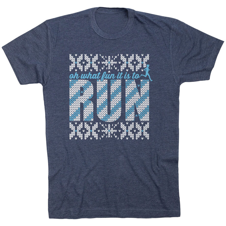 Running Short Sleeve T-Shirt - Oh What Fun It Is to Run
