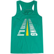 Flowy Racerback Tank Top - I'd Rather Be Running