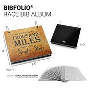 BibFOLIO® Race Bib Album - The Journey of A Thousand Miles