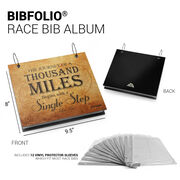 BibFOLIO&reg; Race Bib Album - The Journey of A Thousand Miles