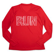 Women's Long Sleeve Tech Tee - Run With Inspiration