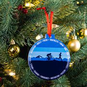 Triathlon Round Ceramic Ornament - Triathlete