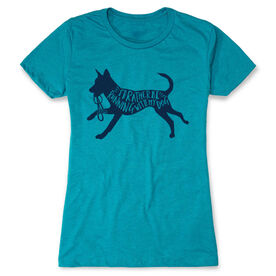 Women's Everyday Runners Tee - I'd Rather Be Running with My Dog